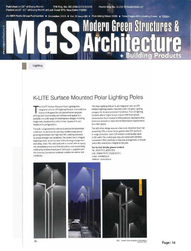 MGS Modern Green Structures & Architecture - December  - 2025