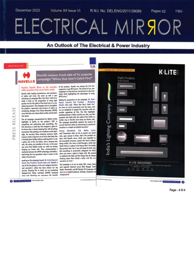 Electricals Mirror - Dec 2022